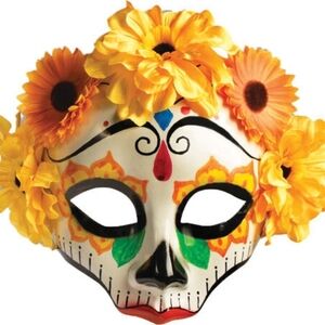 Floral Day of the Dead Mask